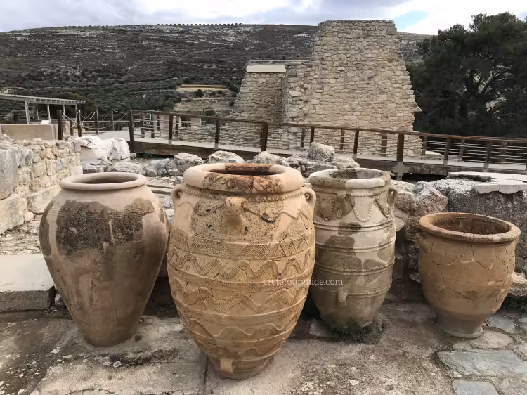 Pithoi jars at Knossos