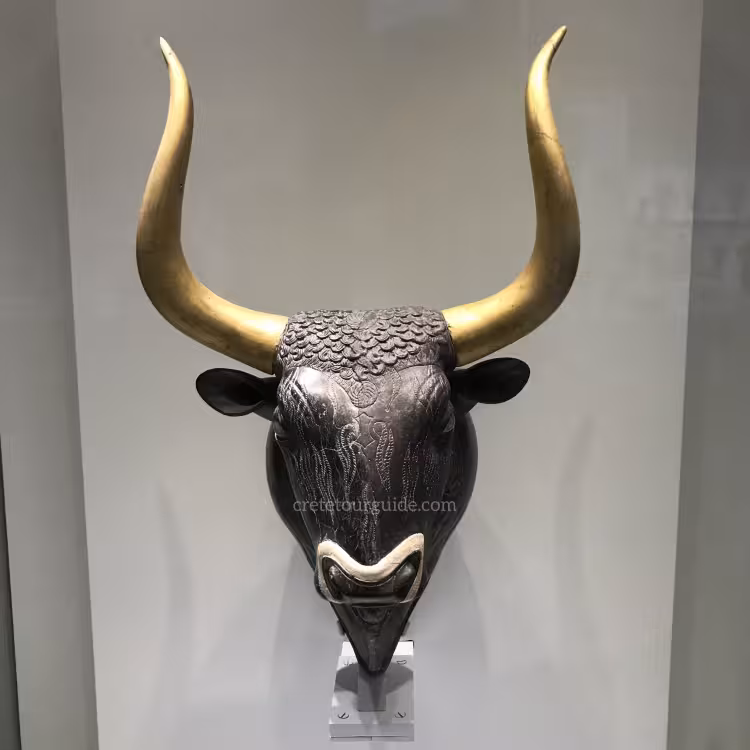 Bull head shaped rhyton (libation vase)