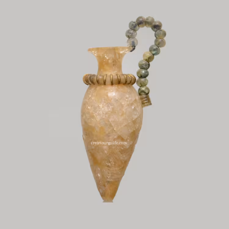 Rock crystal rhyton (libation vase)